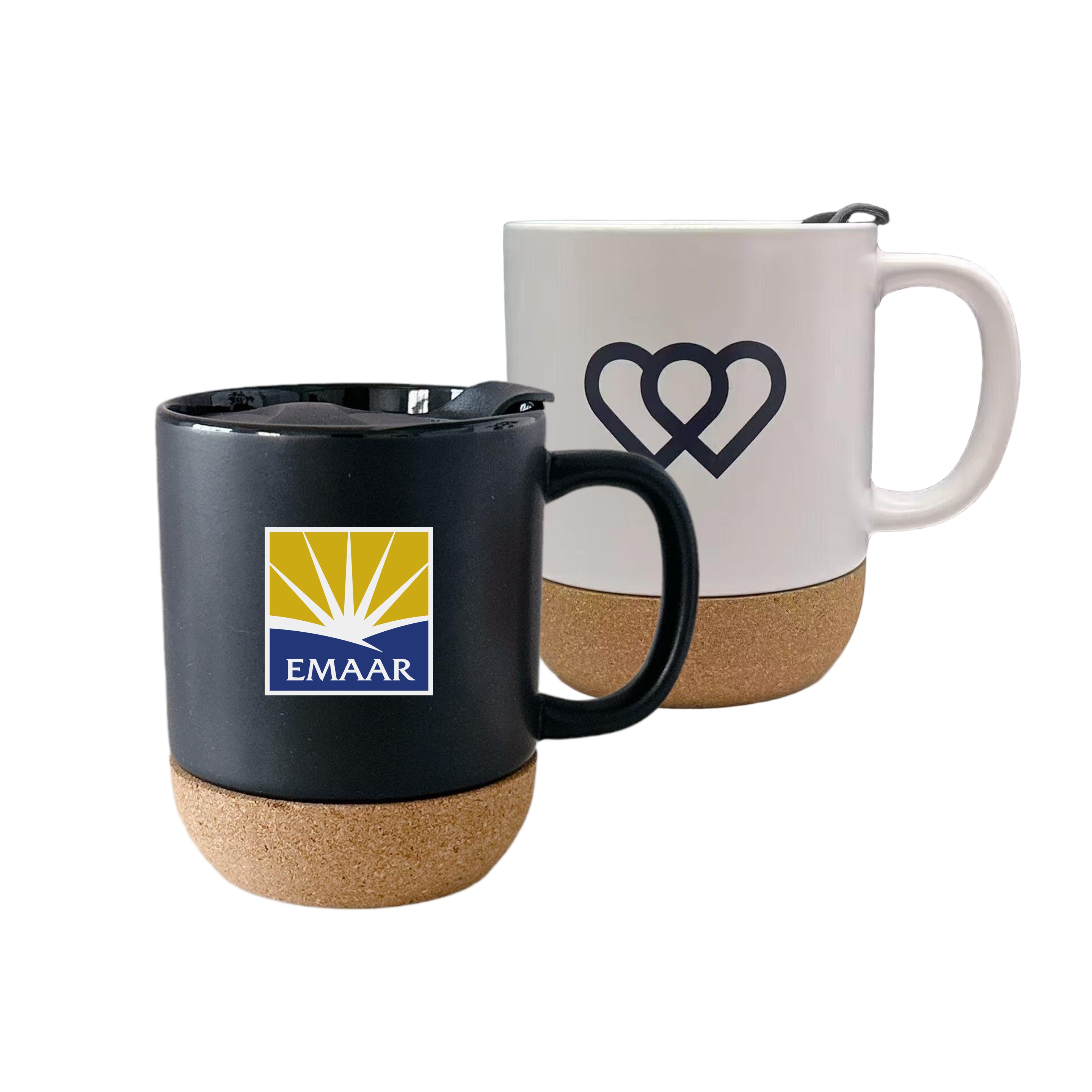 Ceramic Mug with Cork Base - Ocean 7