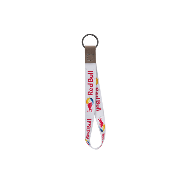 Dye Sublimated Keychain with Leather Accent 3