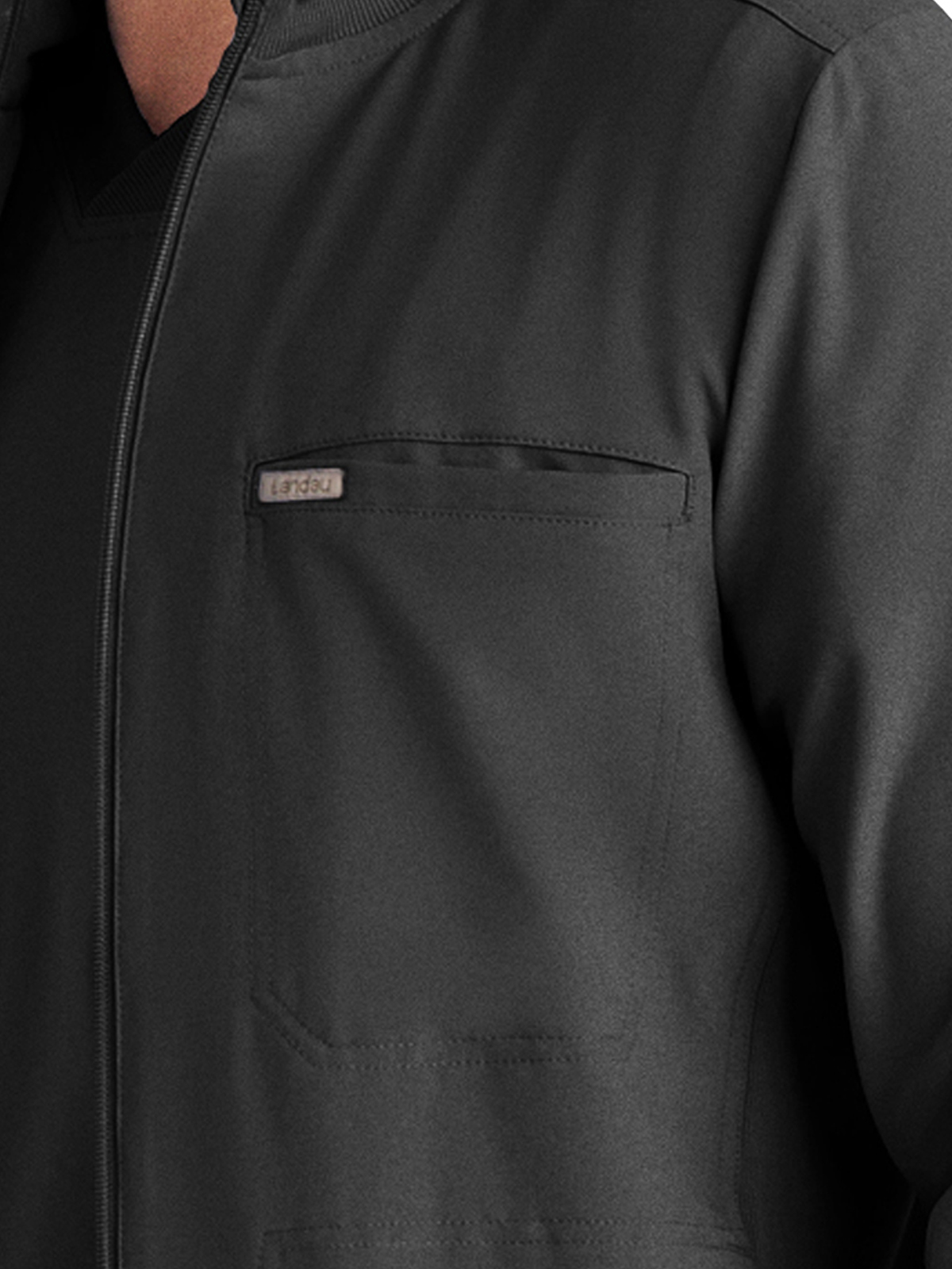 Landau - Forward - Men's Three-Pocket Mock-Neck Zip-Front Jacket 24