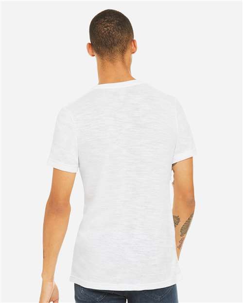 Unisex Textured Jersey V-Neck Tee - 3655 4