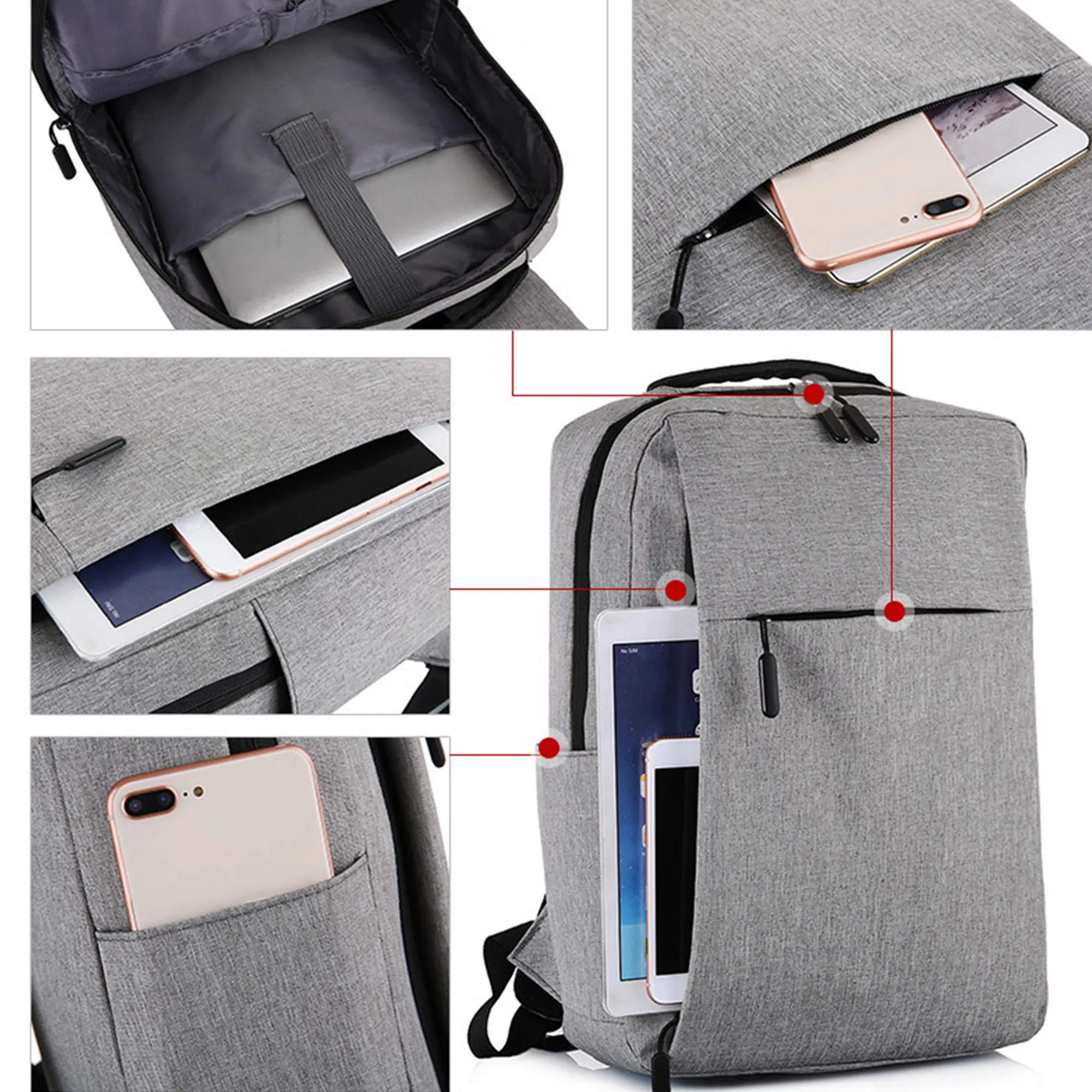 Laptop Backpack with USB Charging 4