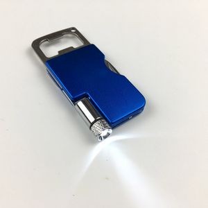 Stylish Aluminum Bottle Opener Keychain With Metal Split Ring 17