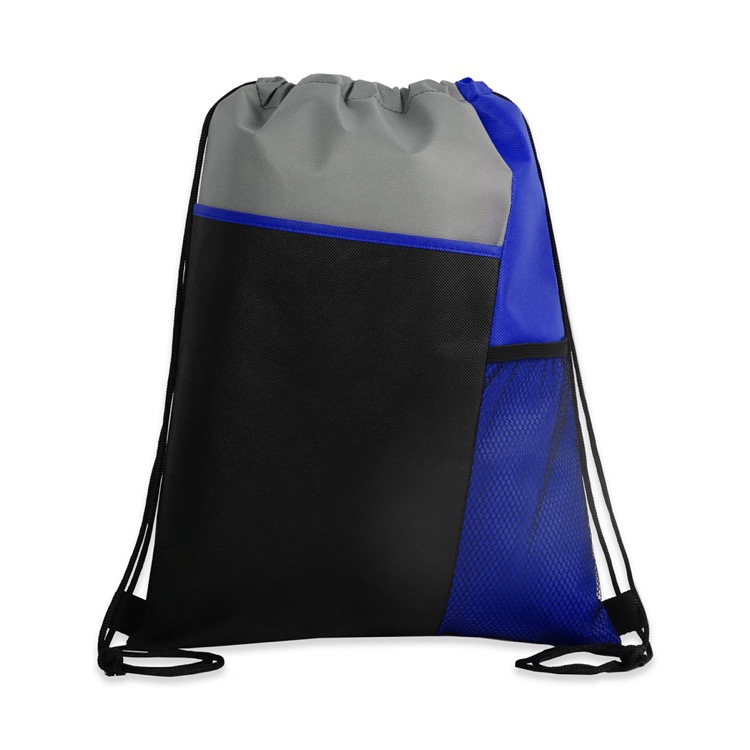 Tri-Colored Mesh Pocket Drawstring Backpack 6