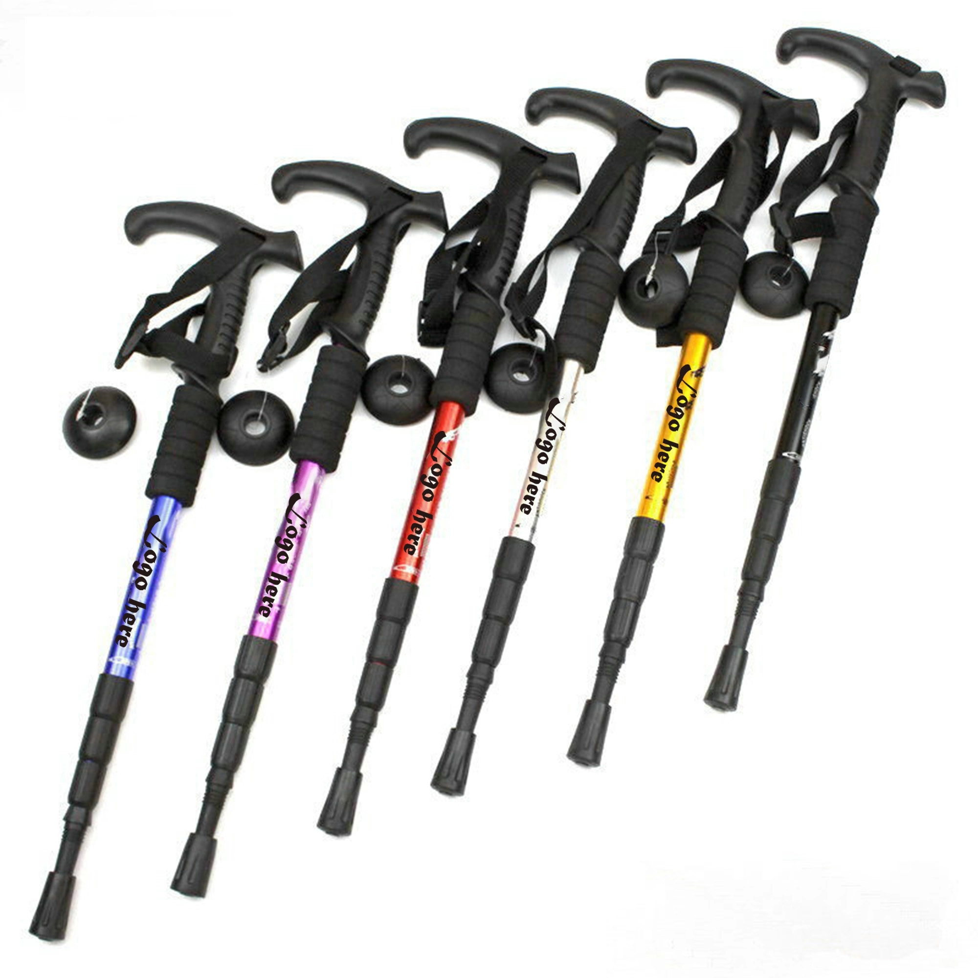 4 section T handle Walking Sticks For Hiking 2