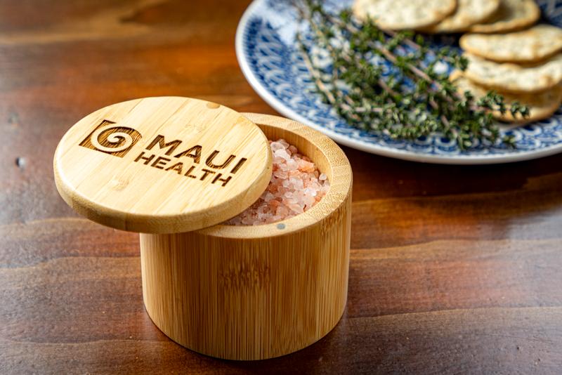 6 oz Round Salt Bamboo Box 6