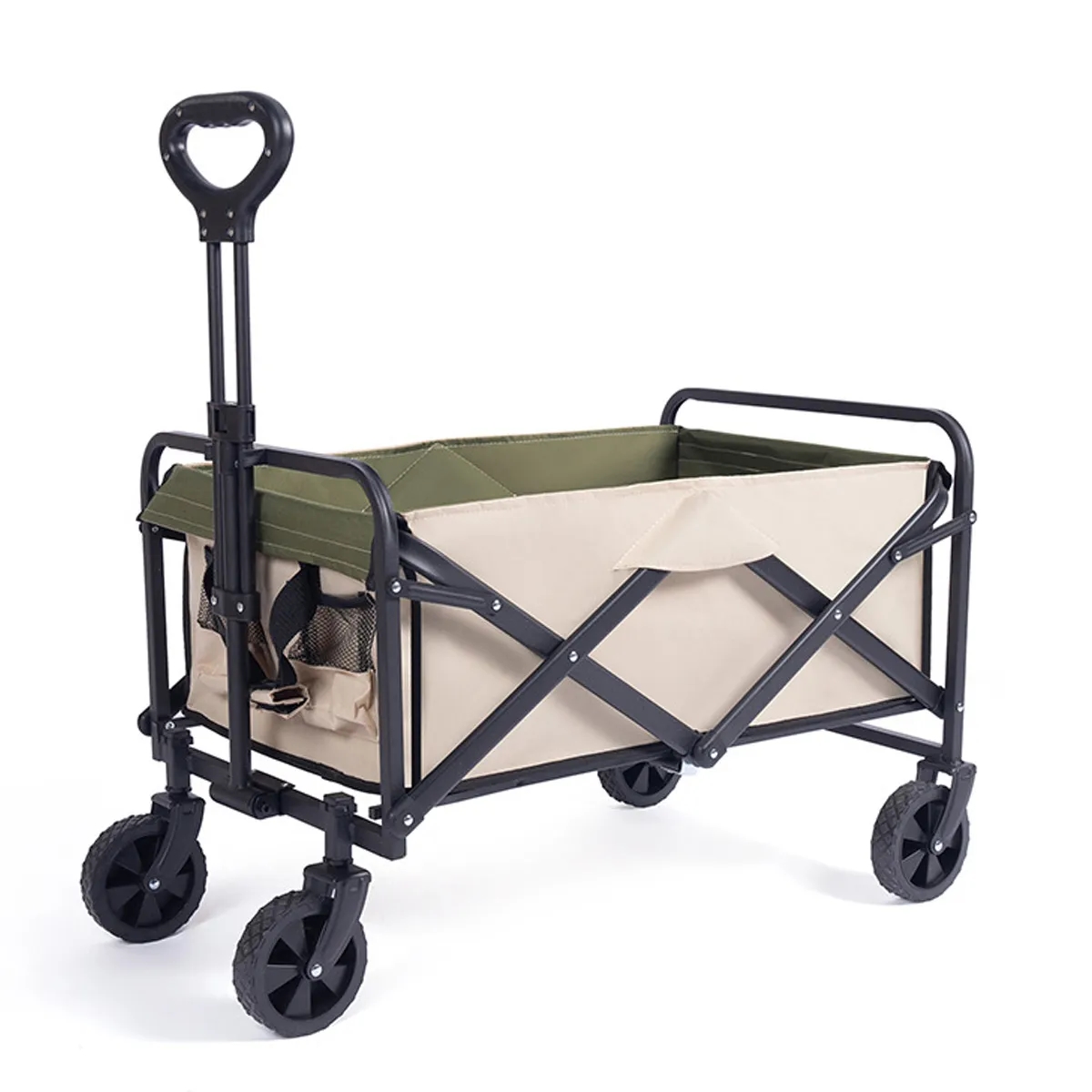 Custom Foldable Large Capacity Camping Trolley Storage Cart 4