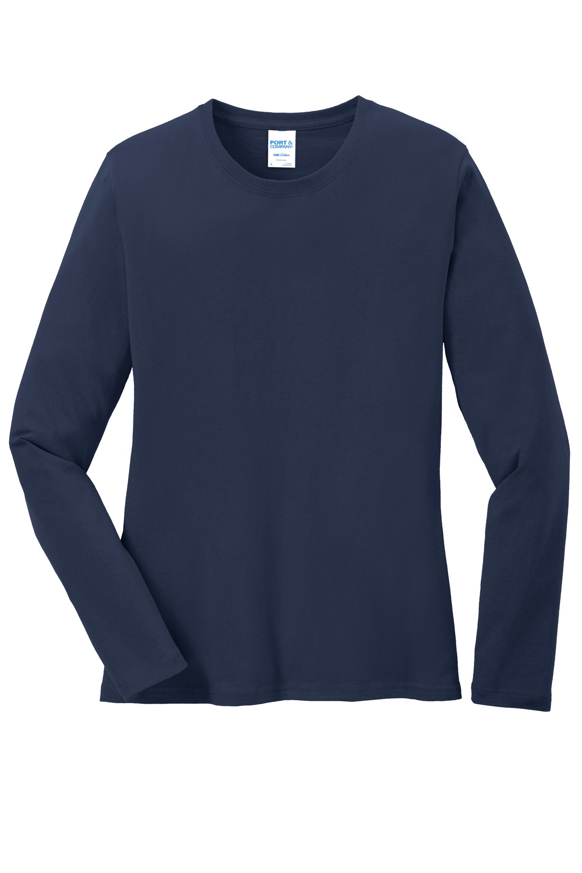 Port & Co Women's Long Sleeve Core Cotton Tee. LPC54LS 42