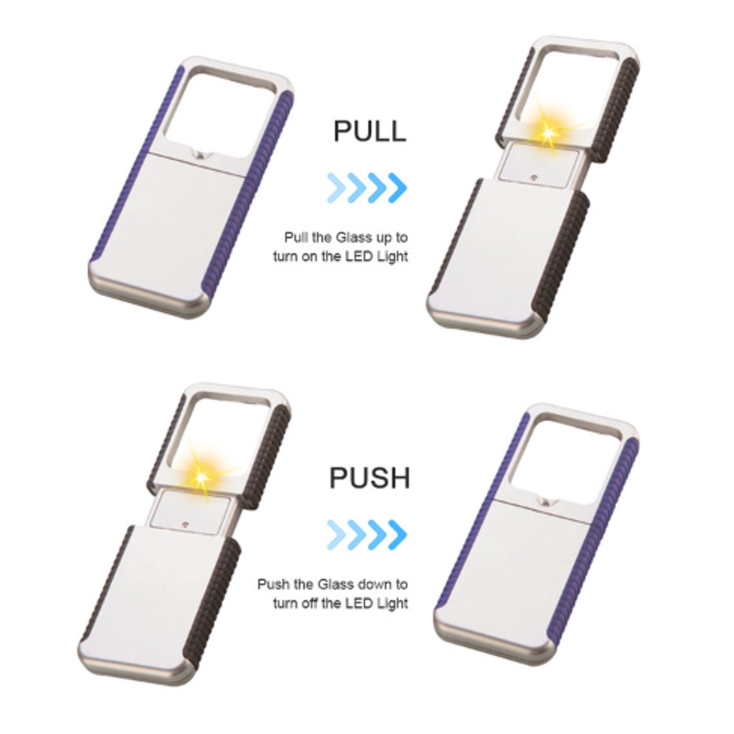 Mini LED Lighted 5X Magnifier 3