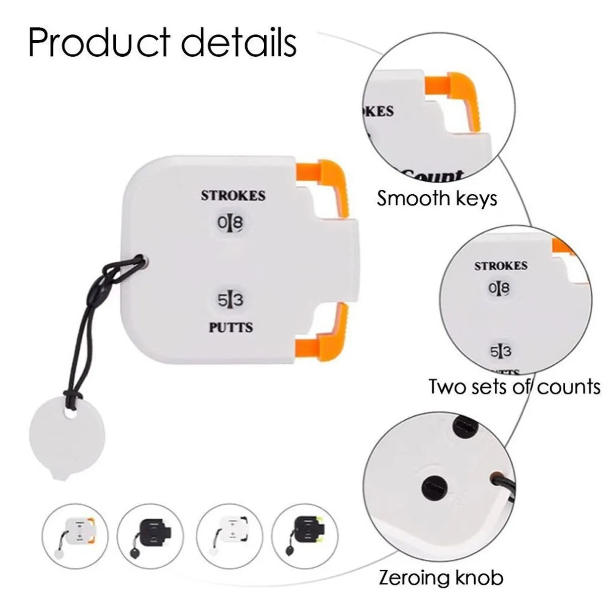 Mini Handy Golf Score Counter Two Digits for Competition 10