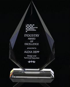 9" OptiMaxx Diamond Flame Award