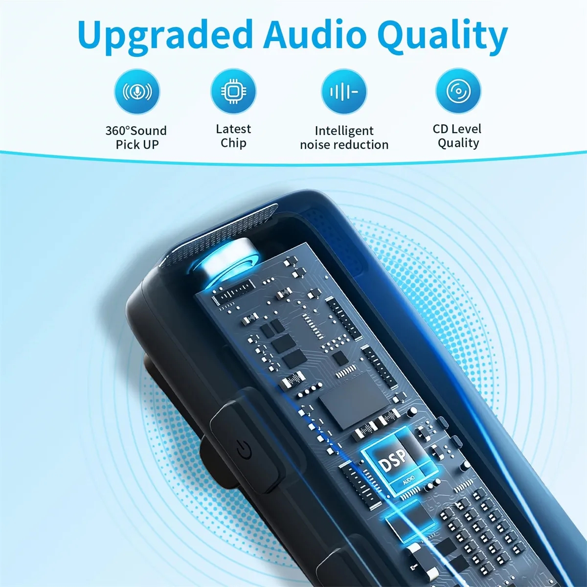 Wireless Lavalier Microphone for Phone with charging case 1