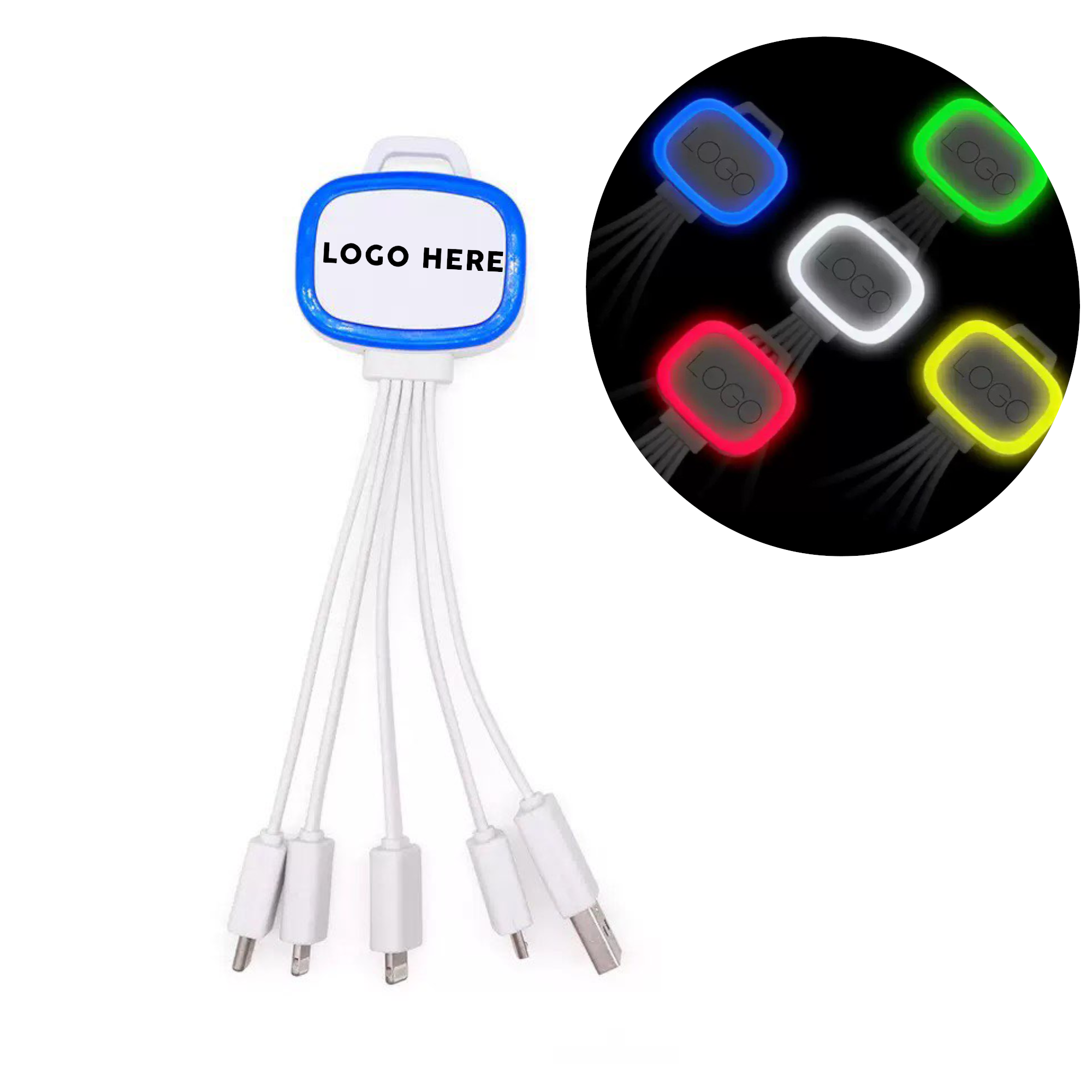 Triple-Port Compact Keyring Cord 1
