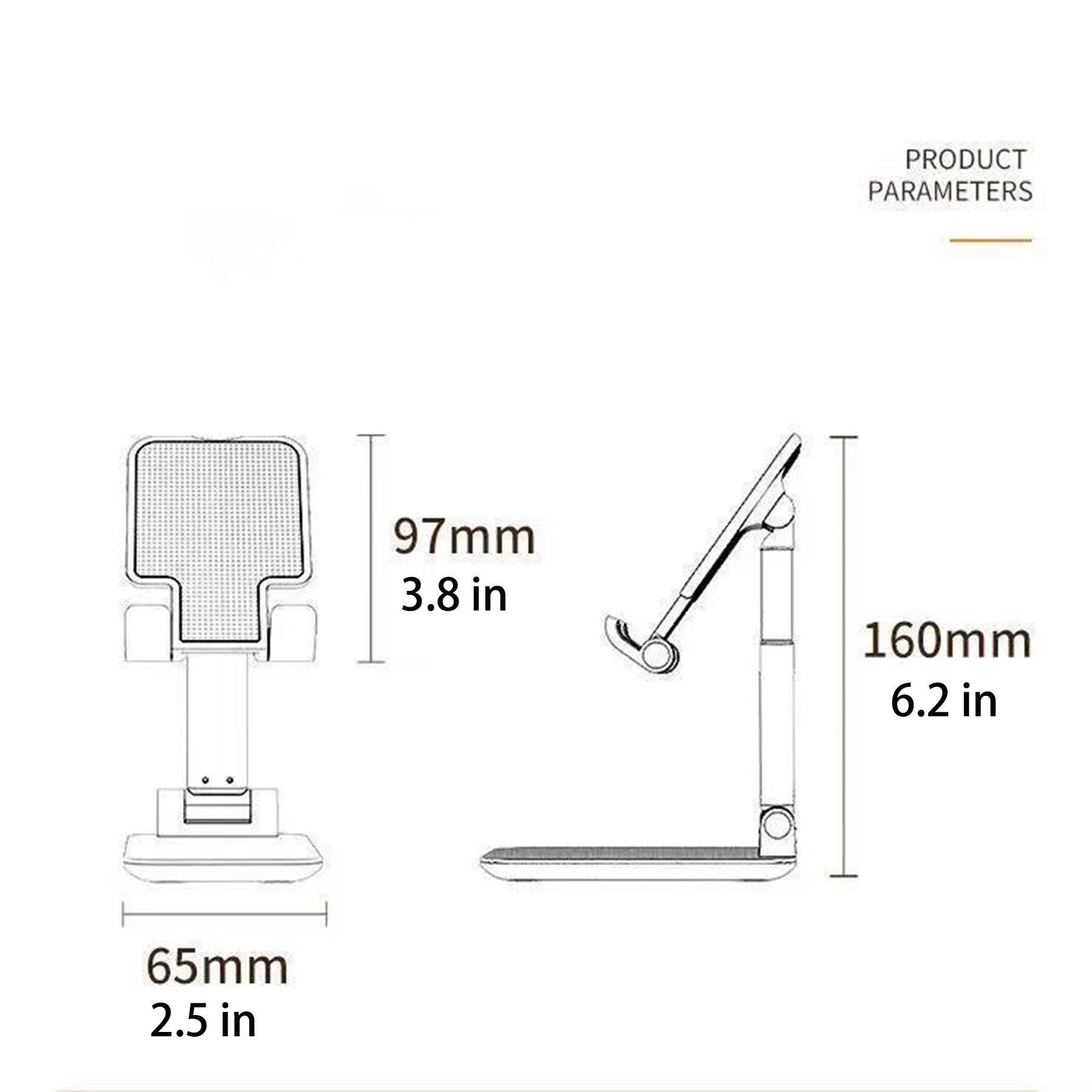 Folding Adjustable Cell Desktop Phone Stand Holder 5