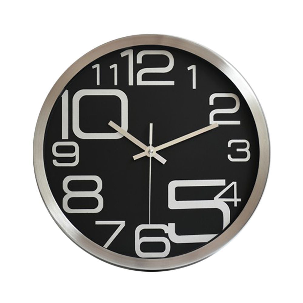 10" Custom Imgae Round Metal Frame Wall Clock 1