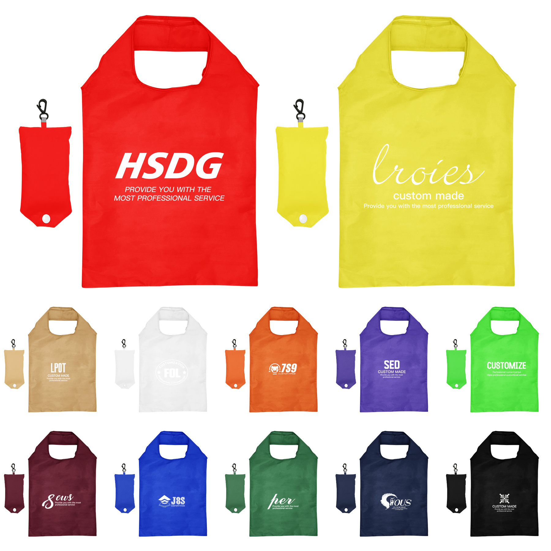 Vest Shaped Foldable Pouch 12