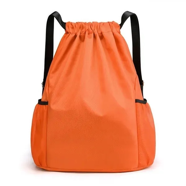 Lightweight Drawstring Backpack with Pockets Organization 15