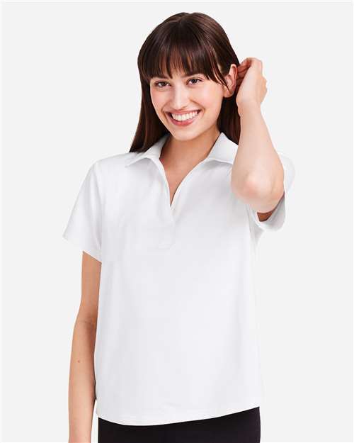 Women's Fairway Marbled Jersey Polo - PDP7058 33
