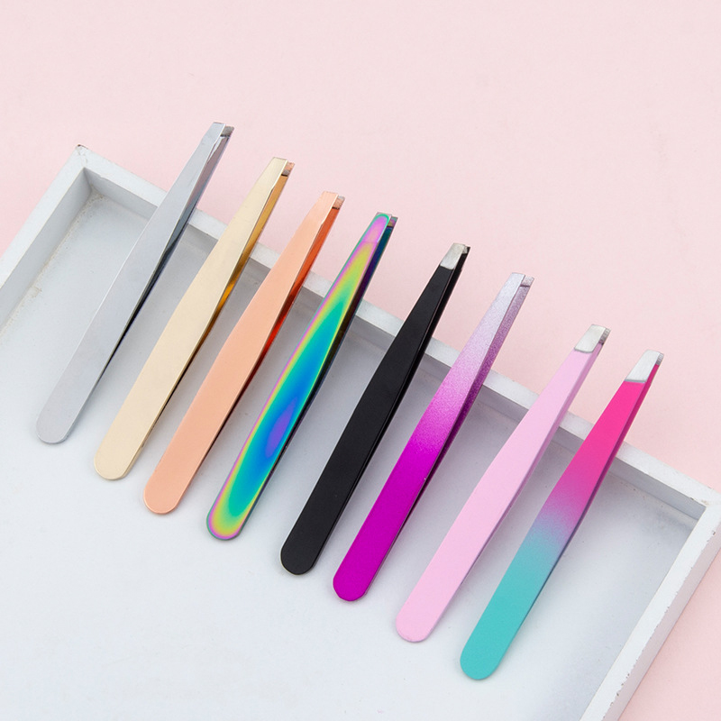 Stainless Steel Eyebrow Tweezers 6