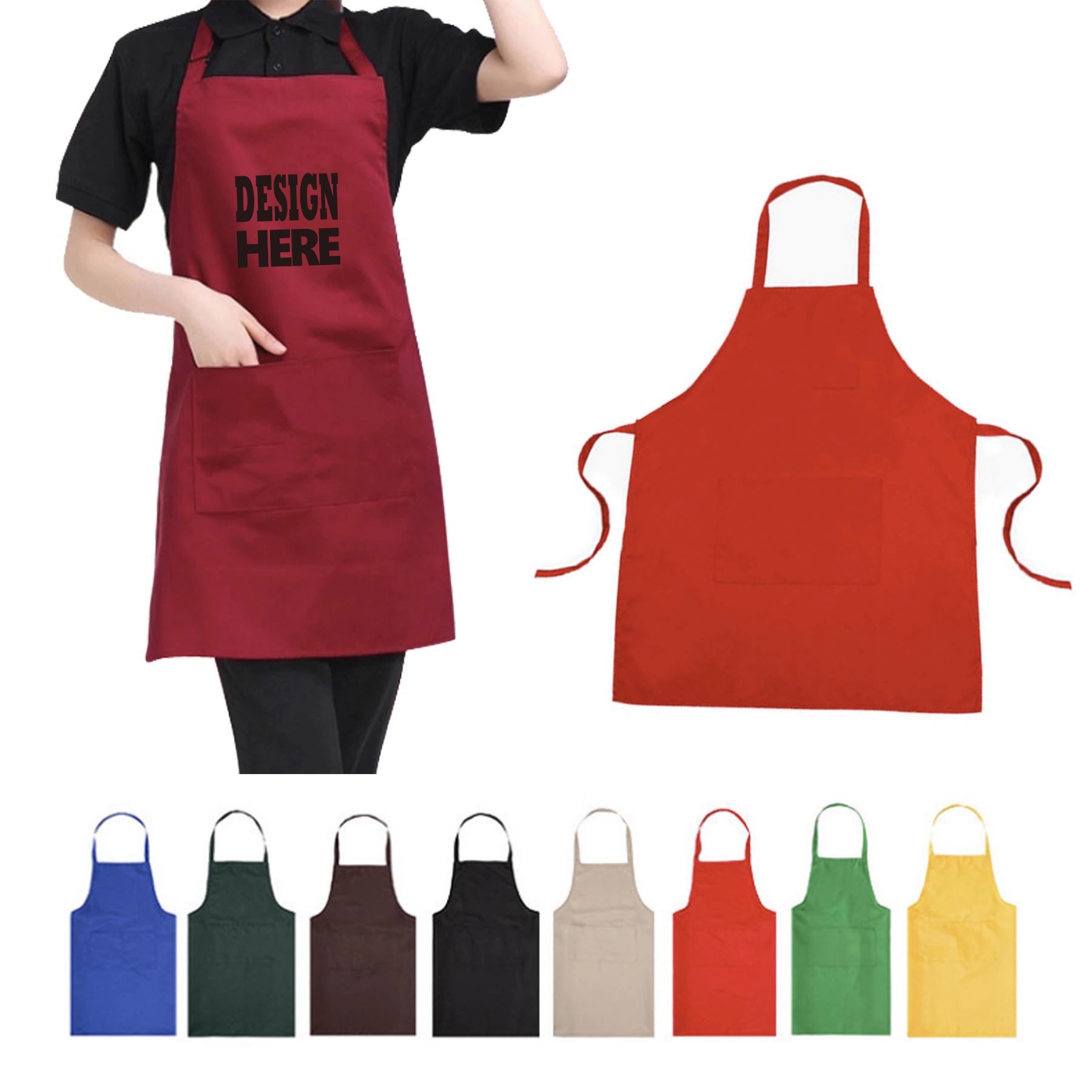 Waterdrop Resistant Kitchen Apron 2