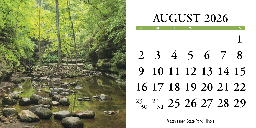 HotLine® Products Scenic America® Desk Tent Calendar 29