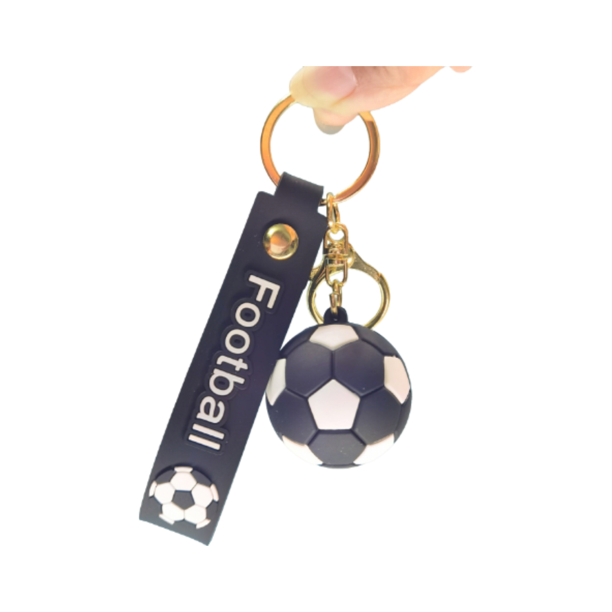 PVC Ball Charm With Strap For Key Ring 4.1" x 0.8" 2