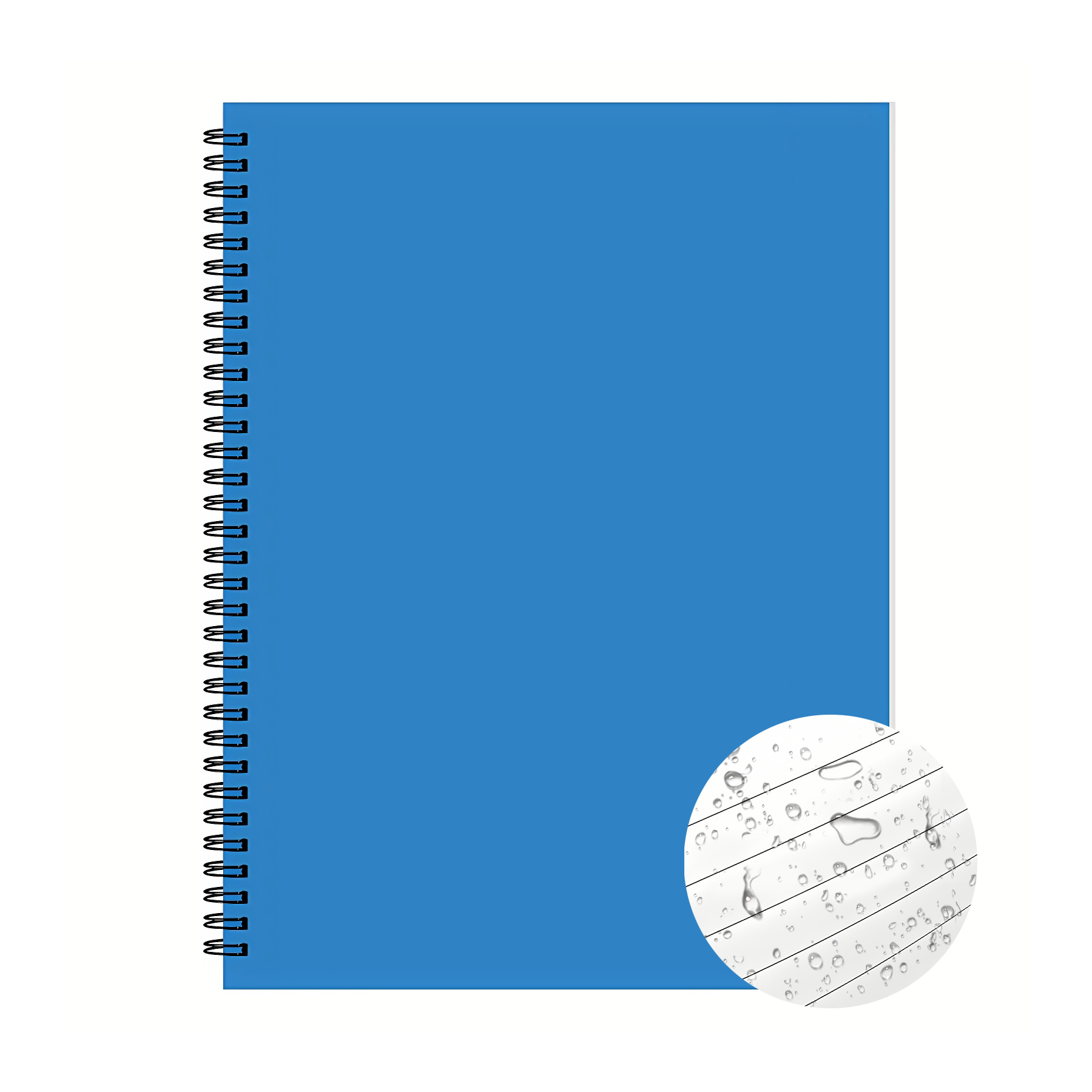 Reusable A5 80 Sheet Waterproof Lined Spiral Notebook 6