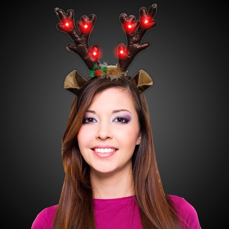 LED Plush Reindeer Antlers