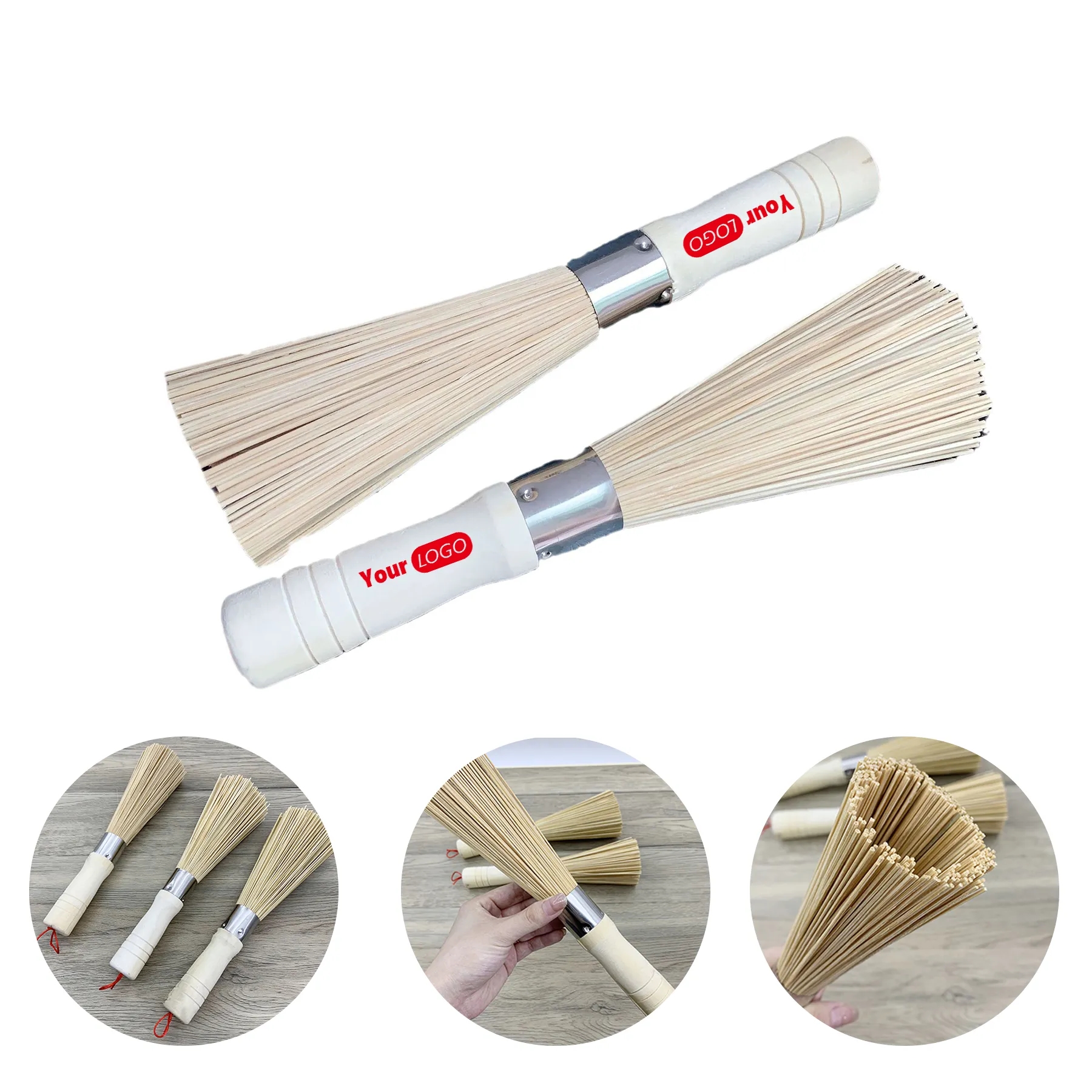 Bamboo Wood Pot Brush 2