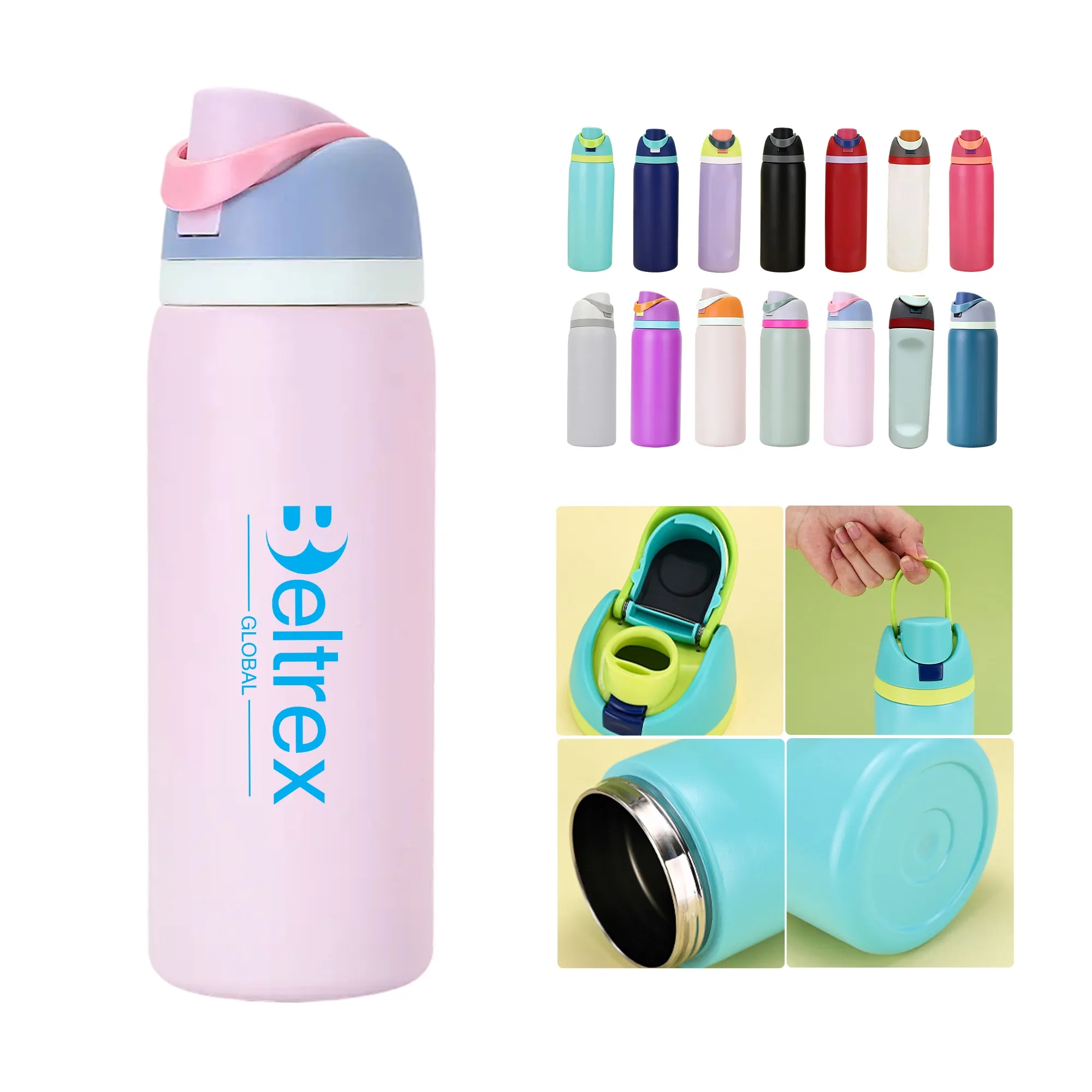 MOQ 50 Dual-Lid Stainless Steel Insulated Tumbler 12