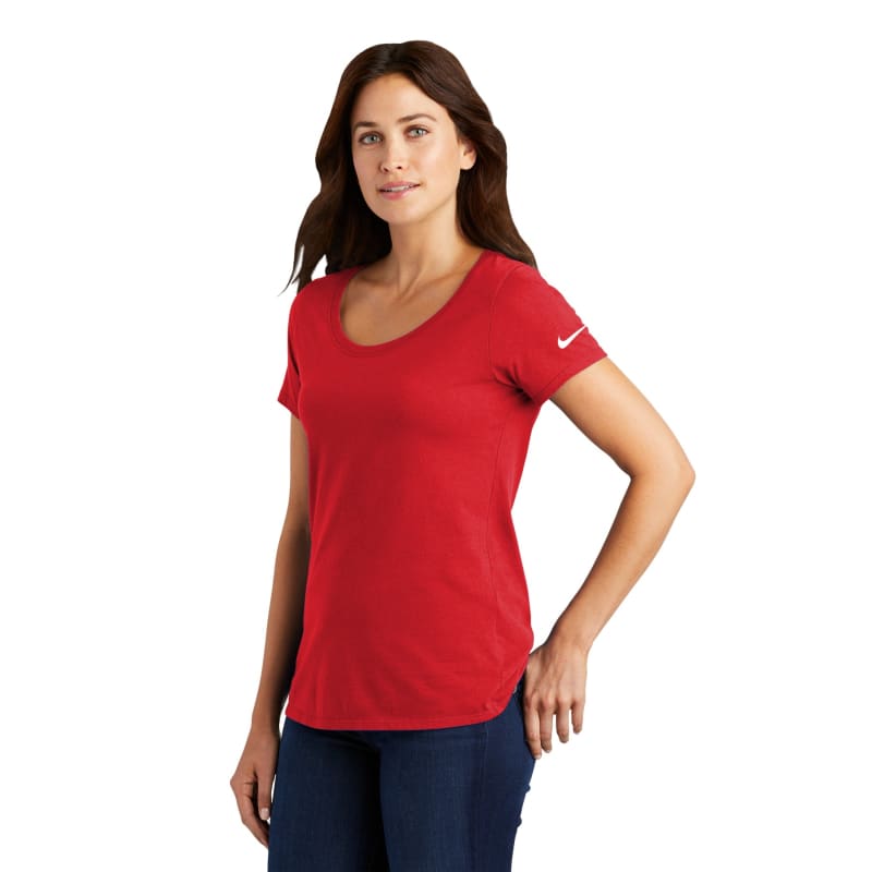 Nike Ladies Dri-FIT Cotton/Poly Scoop Neck Tee. 8