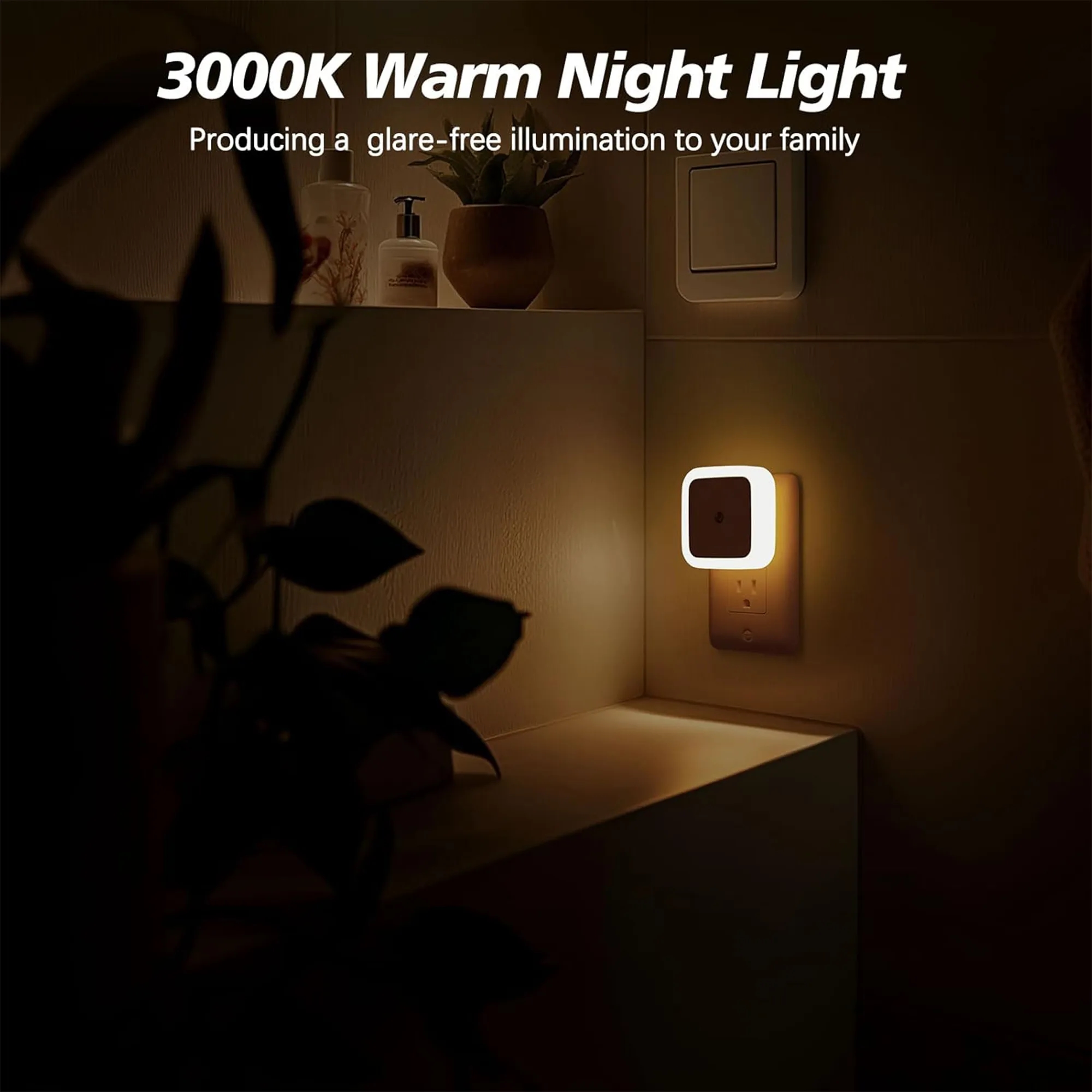 Auto Dimmable Plug In Night Light 8