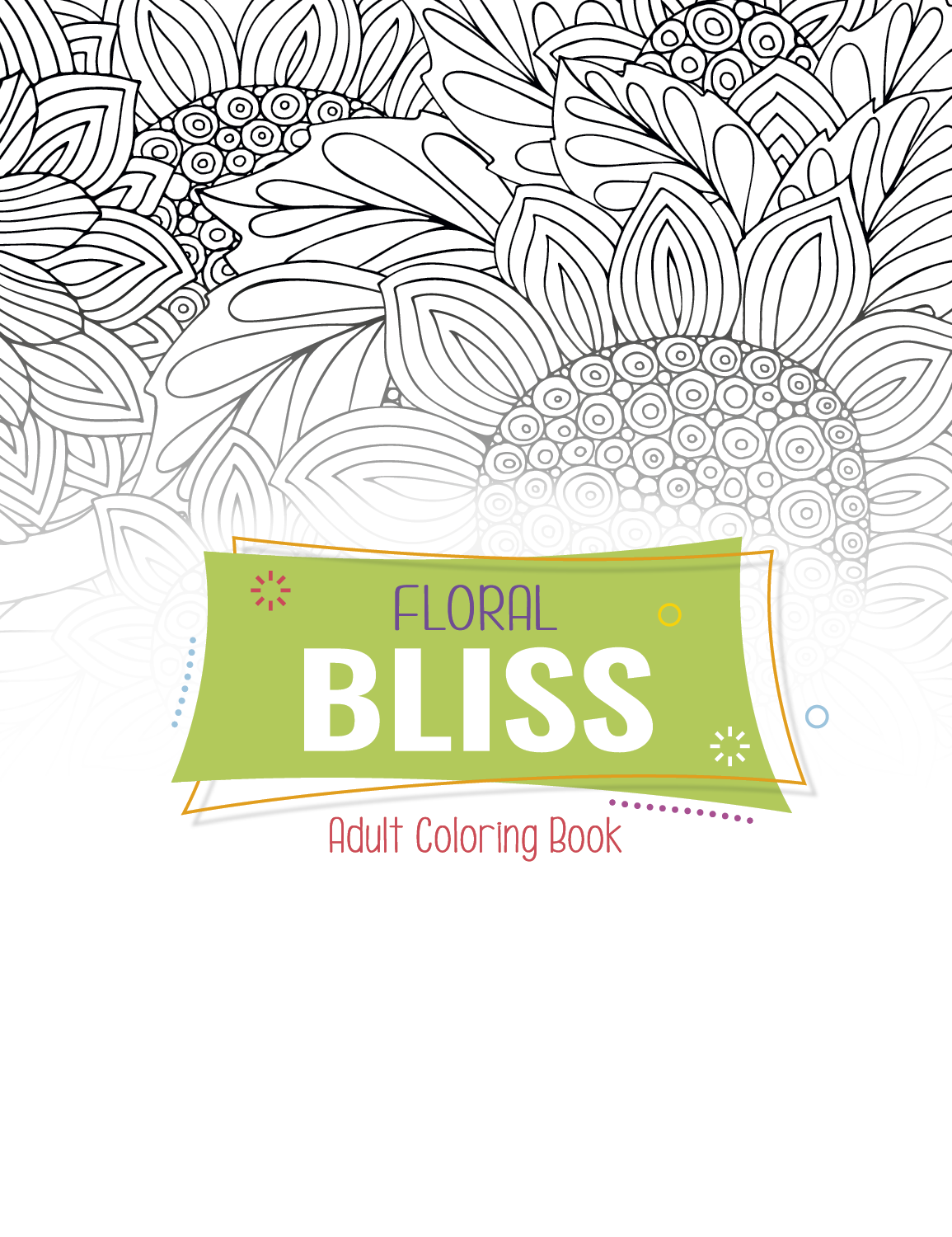 Good Value™ Floral Bliss Adult Coloring Book 8