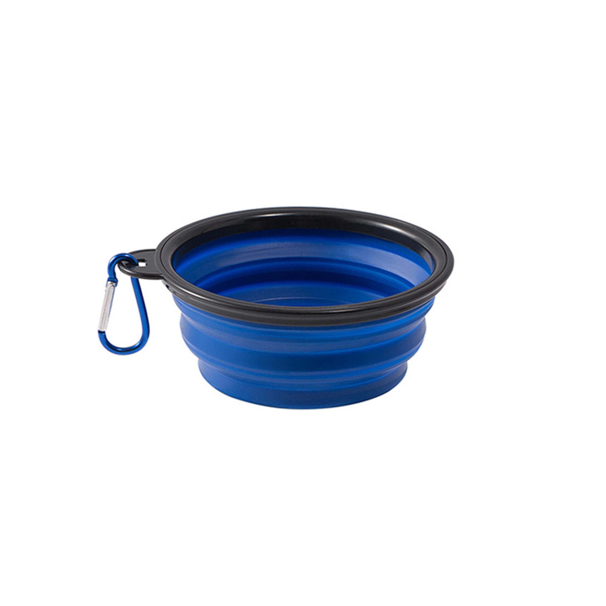 Food Grade TPE Collapsible Pet Bowl Carabiner Attachment 12