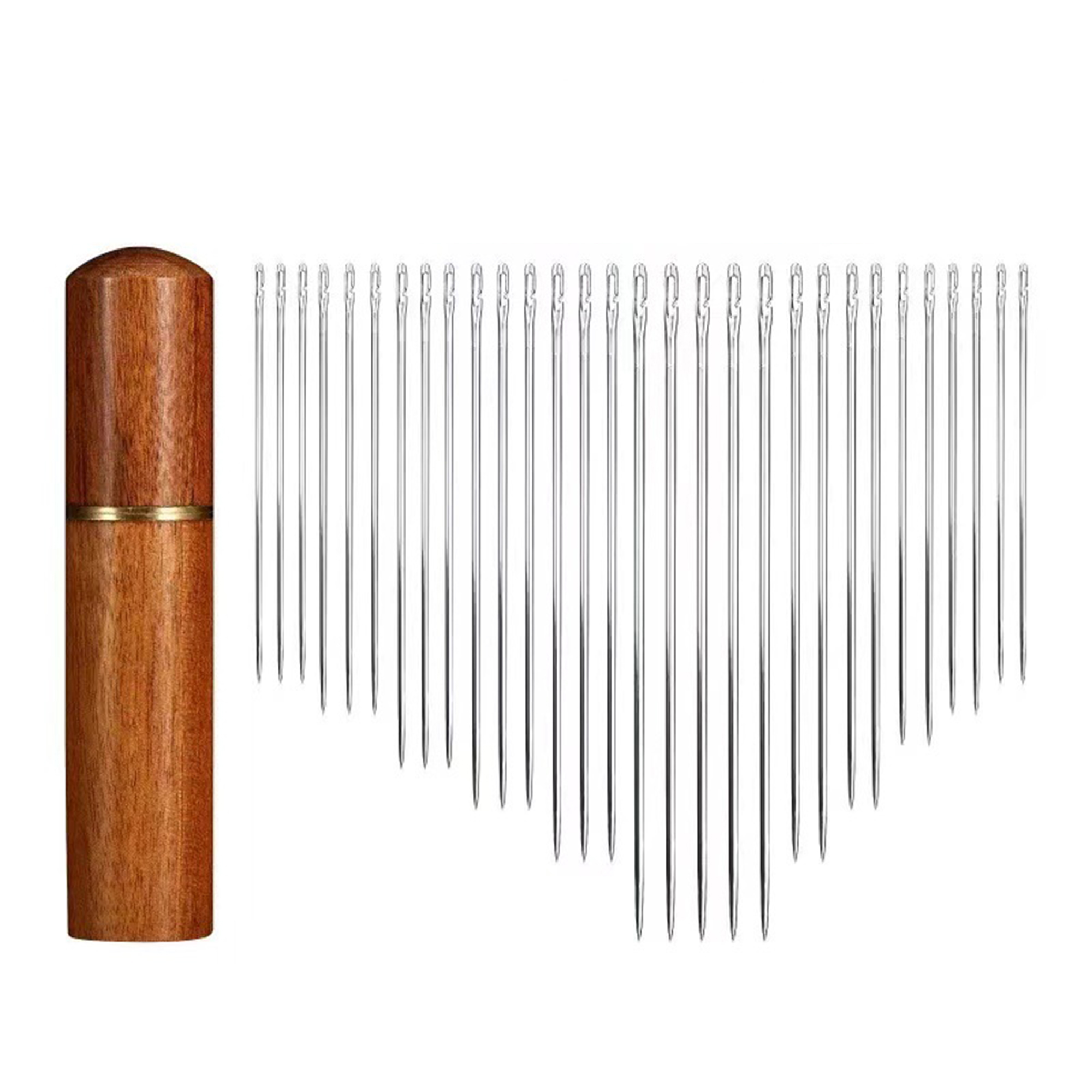 Wood Toothpick Tube With Twist Cap 3.35" x 0.5" 2
