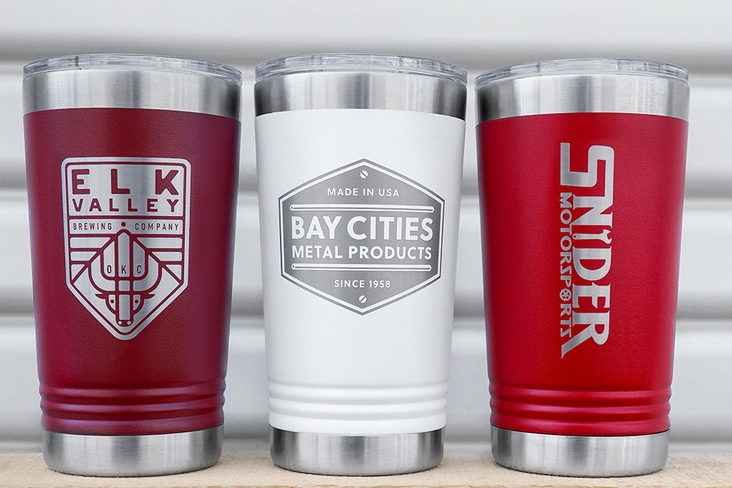 16 oz Polar Camel Metal Pint Tumbler 4
