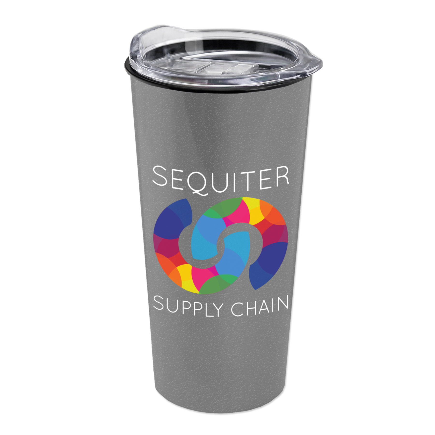 The Explorer - 18 oz. Metallic Travel Tumbler with Clear Se - Digital 1