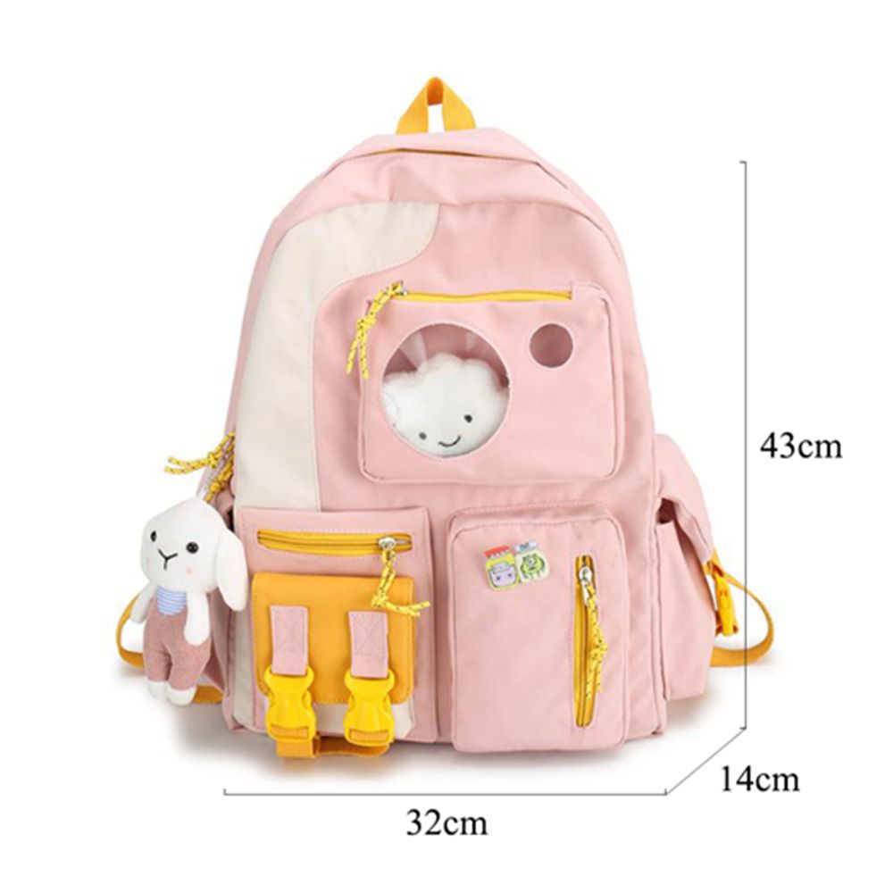5PCS Set Premium Canvas School Backpack 4