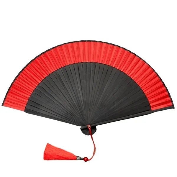 Bamboo Silk Folding Hand Fan 11