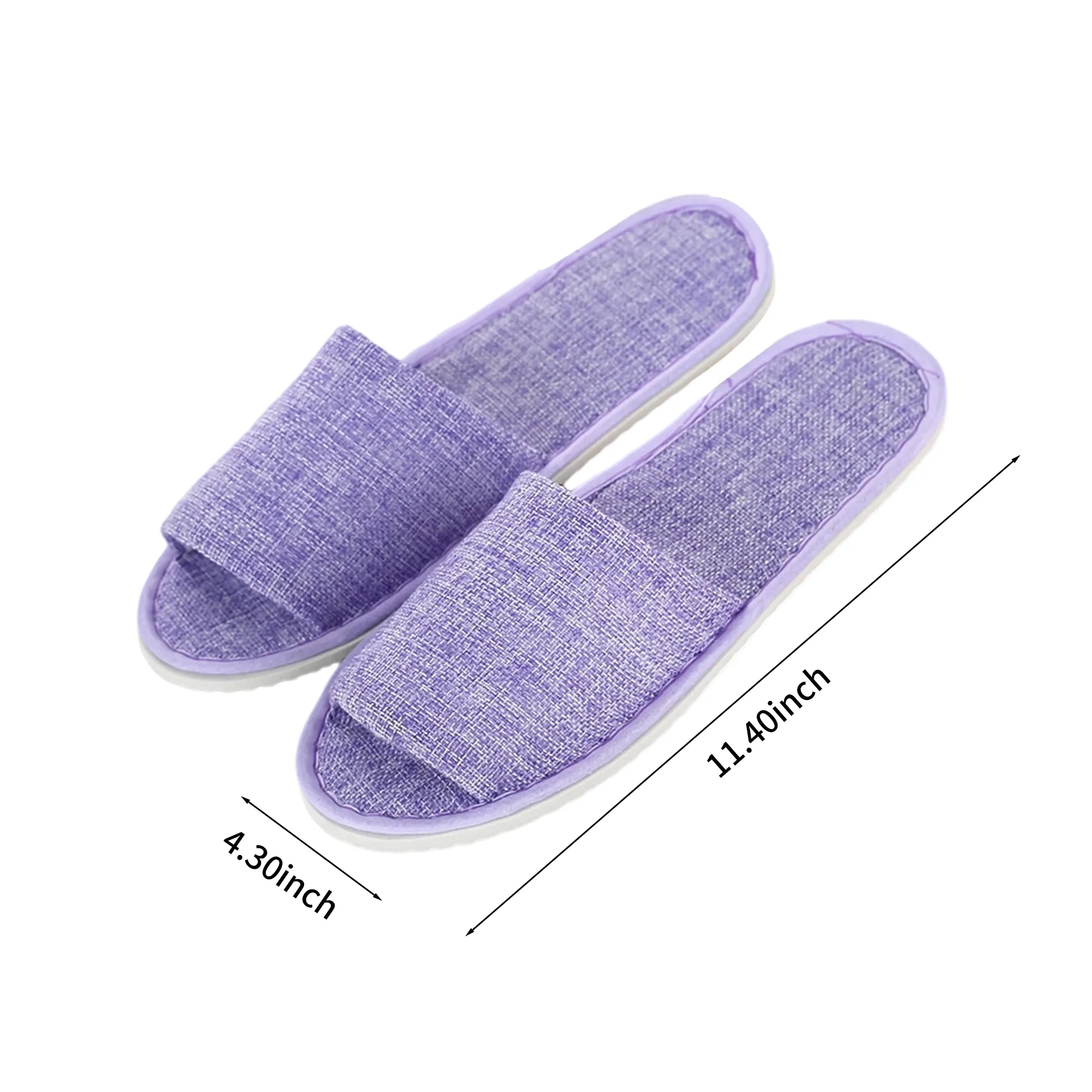 Disposable Linen Hotel Slippers 6