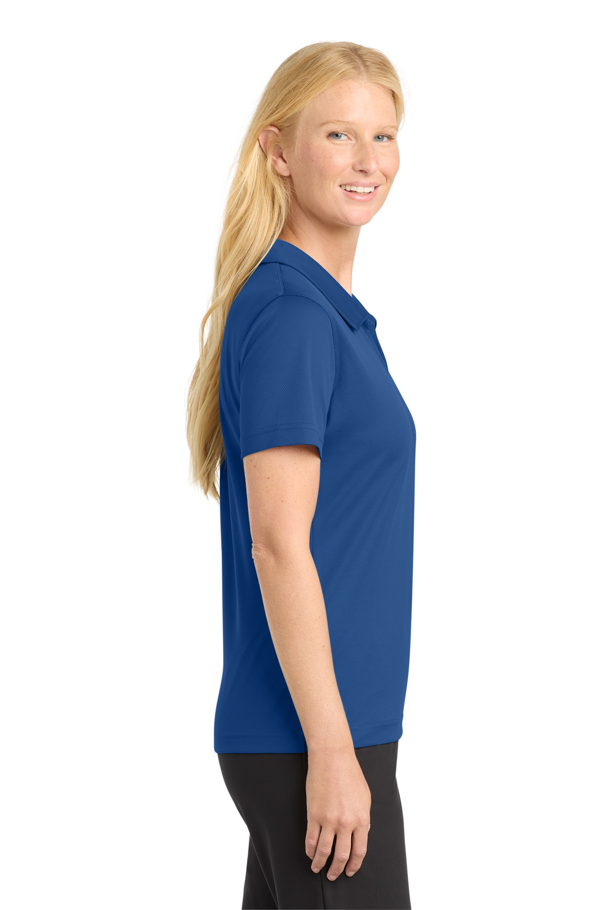 Sport-Tek Women's Dri-Mesh V-Neck Polo. L469 19