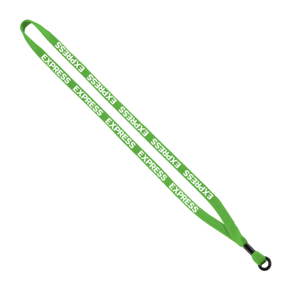 1/2" Cotton Lanyard with Metal Crimp & Split-Ring 54