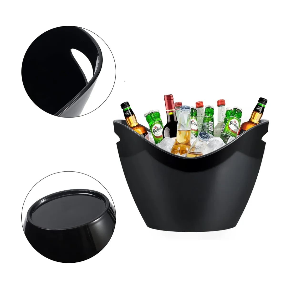 9L Custom LED Light Up Ice Bucket with Logo Display 3