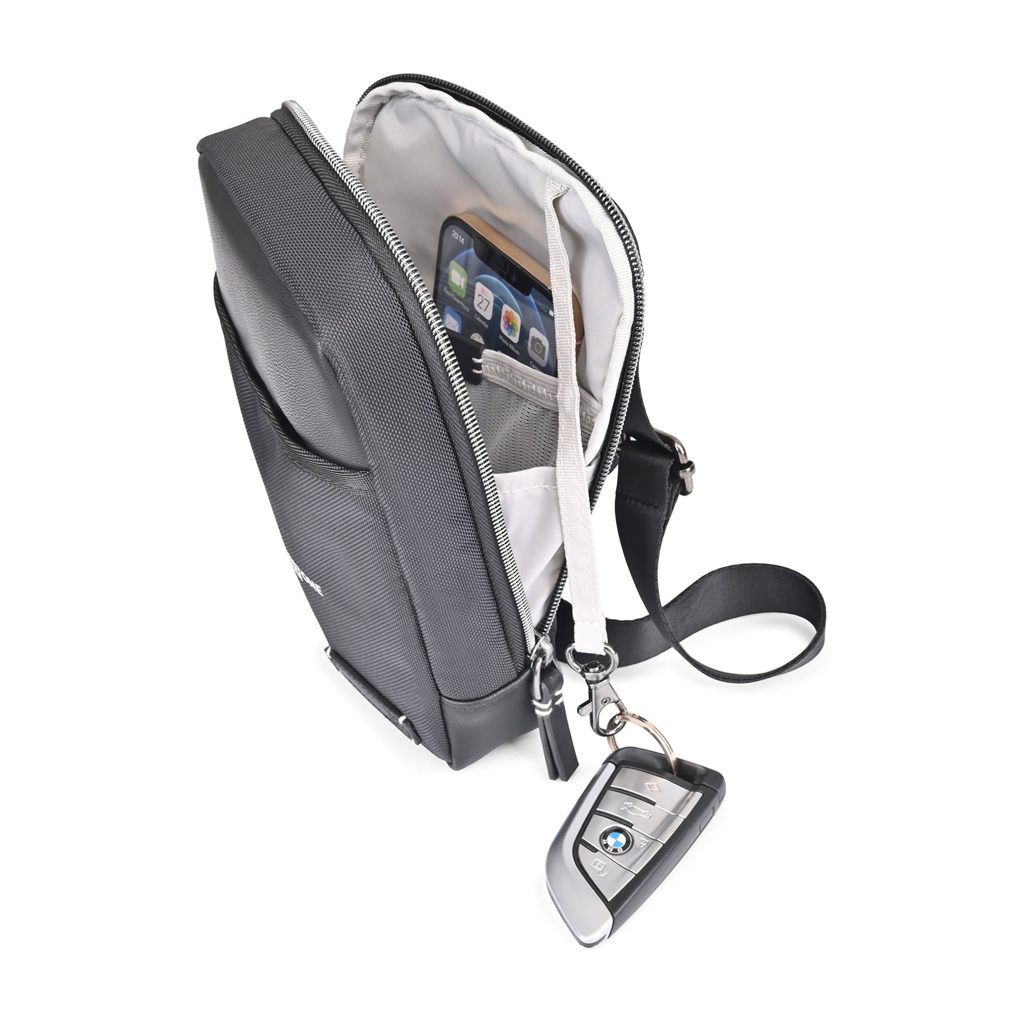 Travis & Wells® Lennox Recycled Nylon Crossbody 18