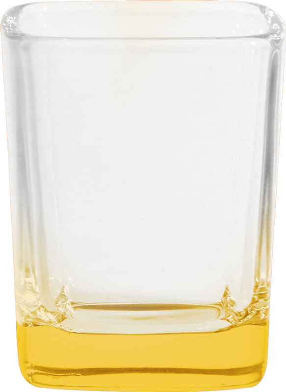 2.25 oz. Square Shot Glass - Deep Etched 17
