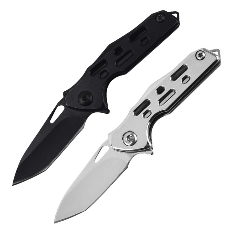 Mini Stainless Steel Folding Pocket Knife with Strap Hole 6