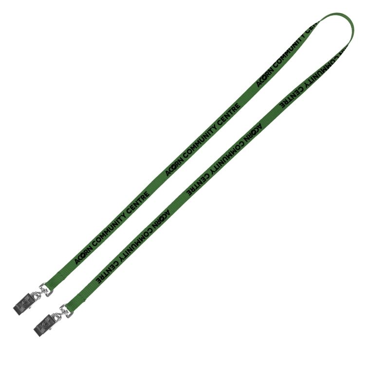 "CULVER" 3/4" Width Dual Attachment Silkscreen Polyester Lanyard 9