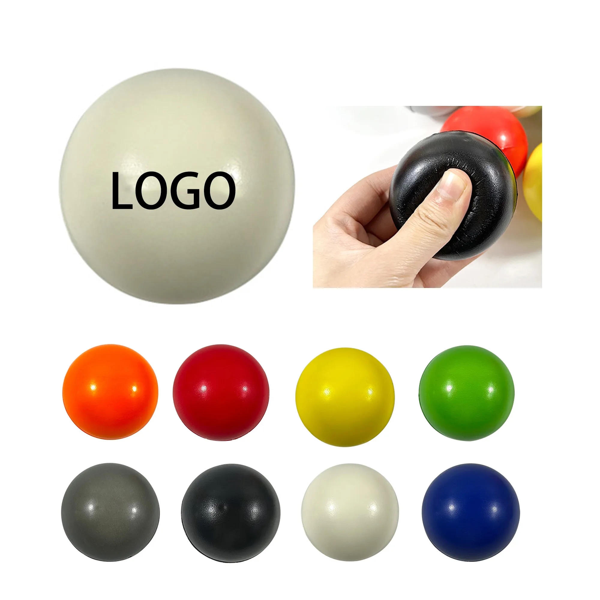 Glossy Pu Foam Pressure Balls 12