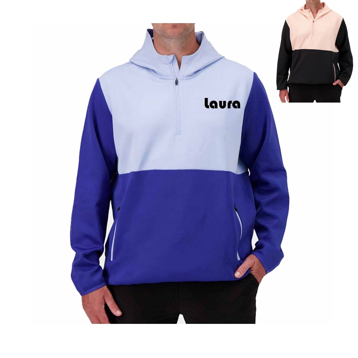 Athletic pullover half zip golf men's hoodie 4