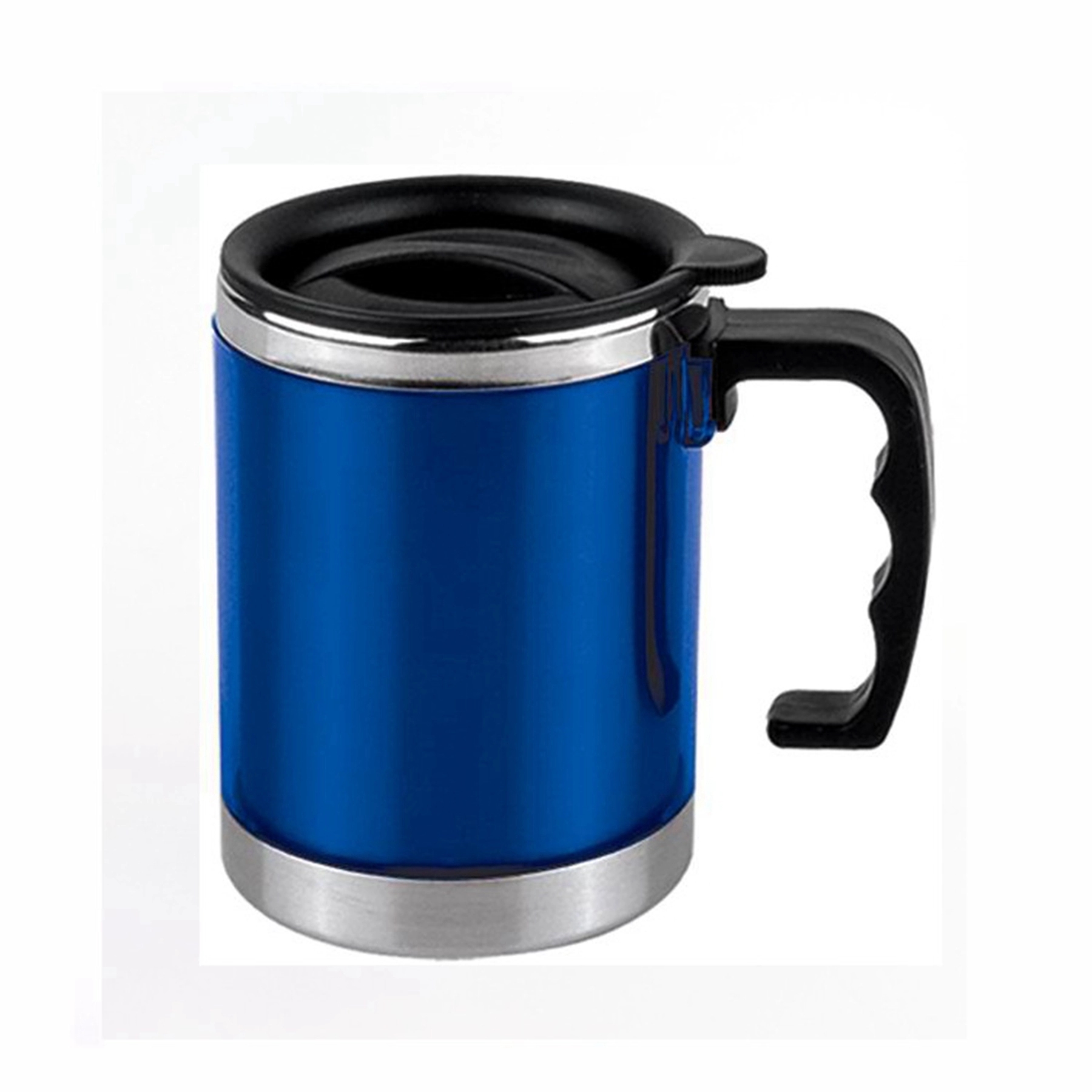 15 Oz. Plastic Shell Double Wall Coffee Travel Mug With Lid 9