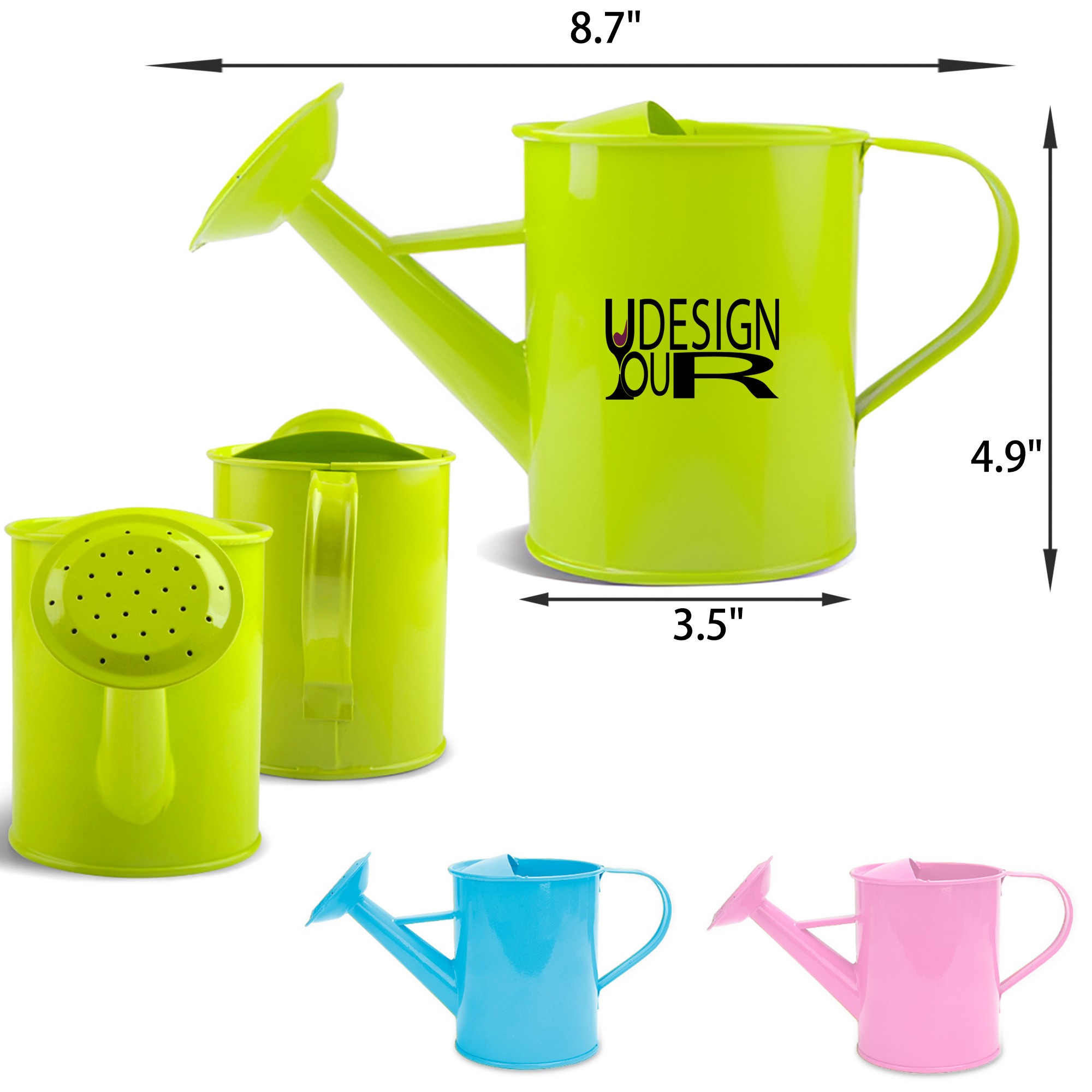 MOQ 50 PCS Stylish 20oz Gardening Iron Watering Can 3